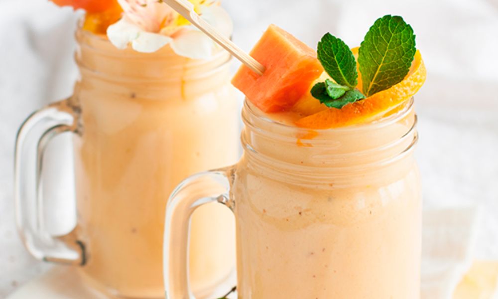 Receta de licuado de papaya con amaranto