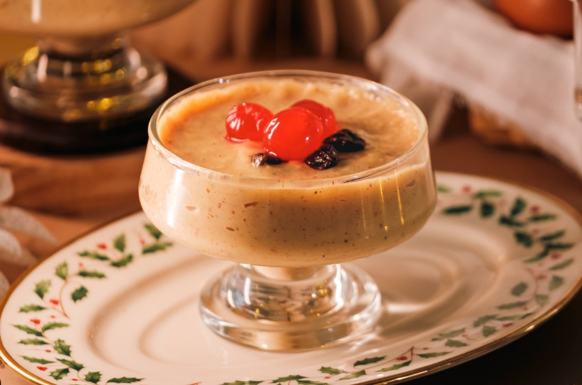 Cómo hacer natilla con rompope y leche condensada para Navidad