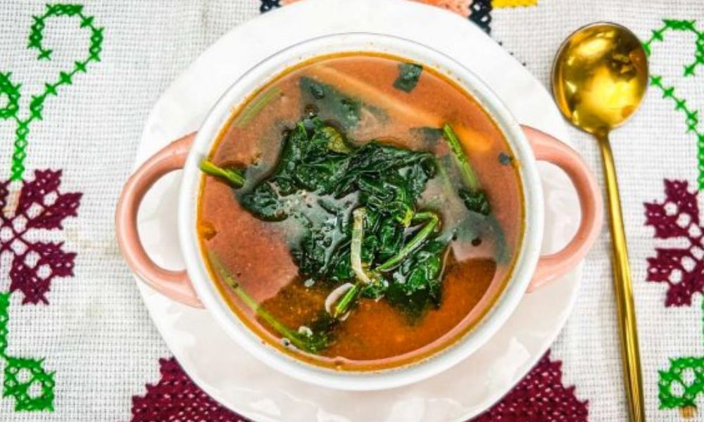 Receta de sopa de papa y espinaca