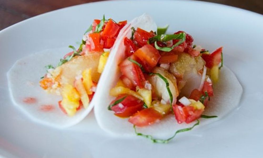 Receta de tacos de jícama con camarón