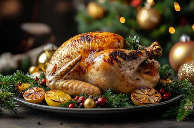 Relleno de pavo con carne molida y frutos secos, receta fácil