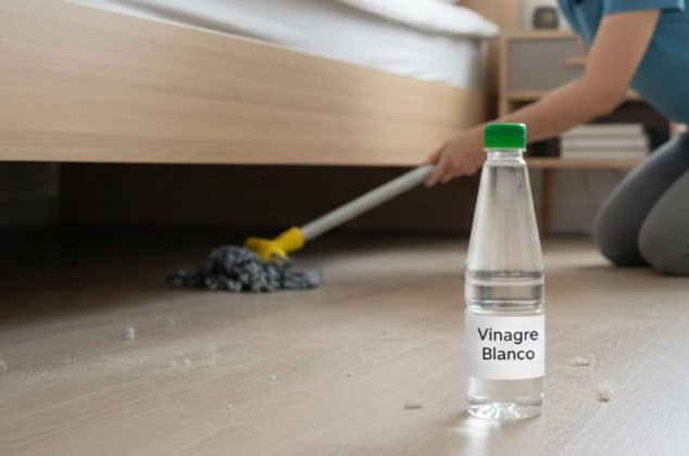 Los beneficios de trapear con vinagre debajo de la cama y cómo hacerlo correctamente