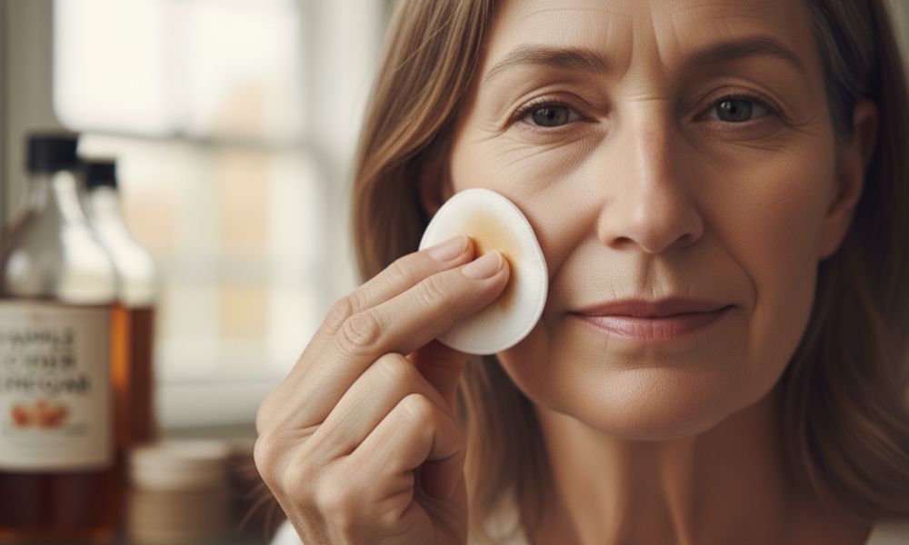 Vinagre de manzana quita arrugas