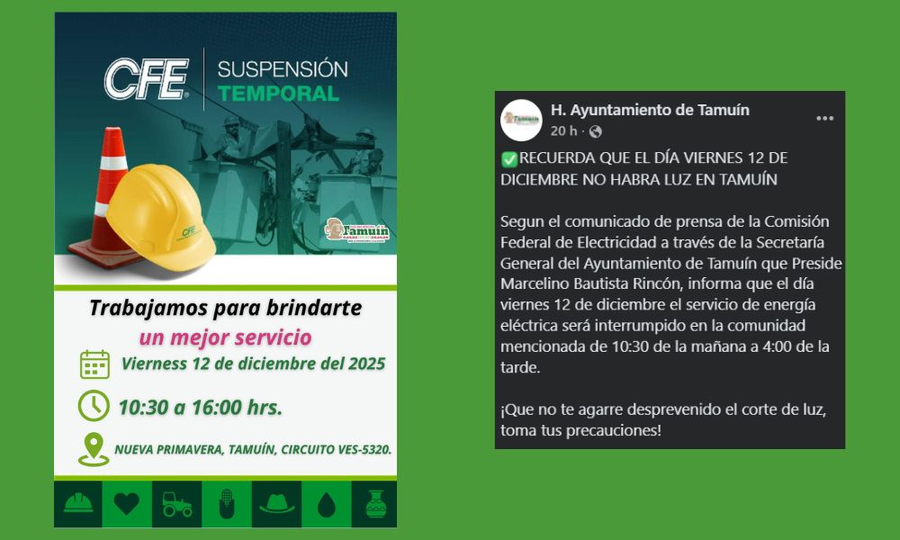 Apagón eléctrico Tamuín