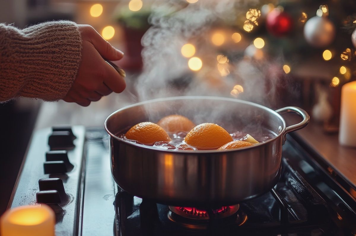 Aromatizante fácil con naranja, limón y canela