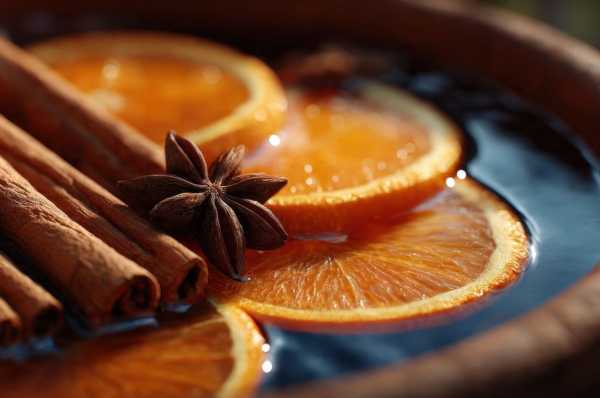 Aromatizante navideño con 3 ingredientes