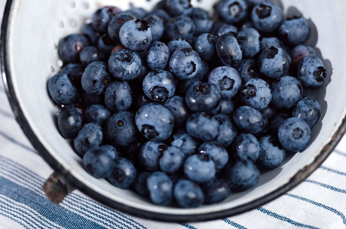 la forma correcta de lavar los arándanos