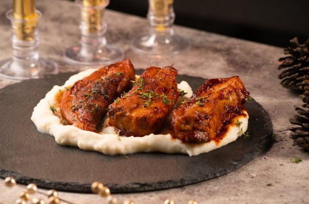 Costillas con miel y chipotle