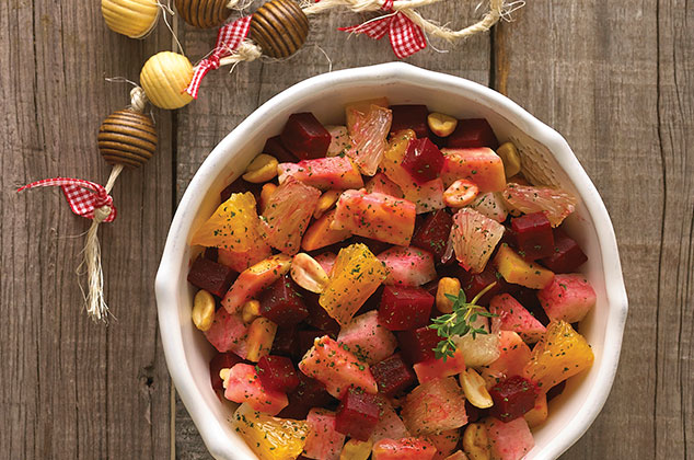 1. Ensalada de betabel navideña tradicional