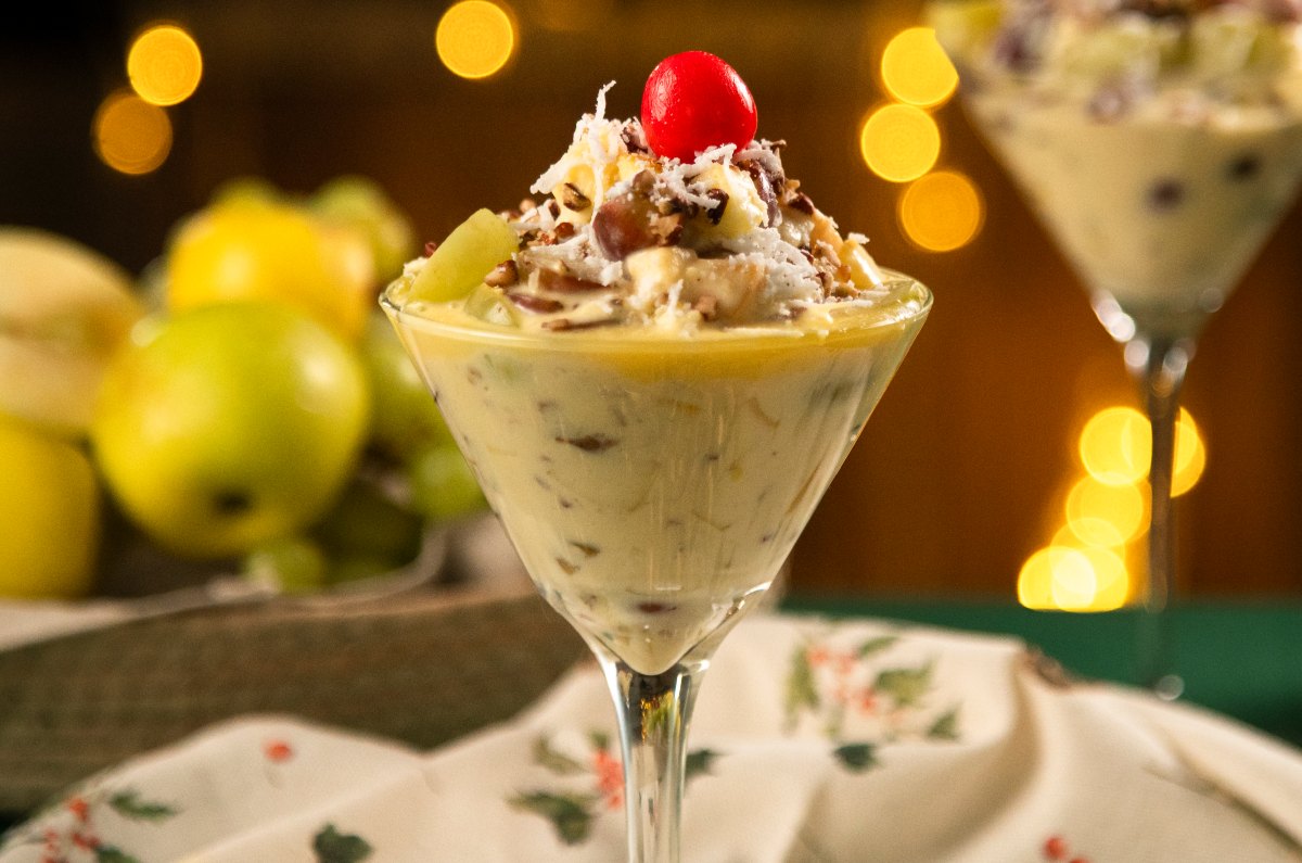 Receta de ensalada de manzana con rompope