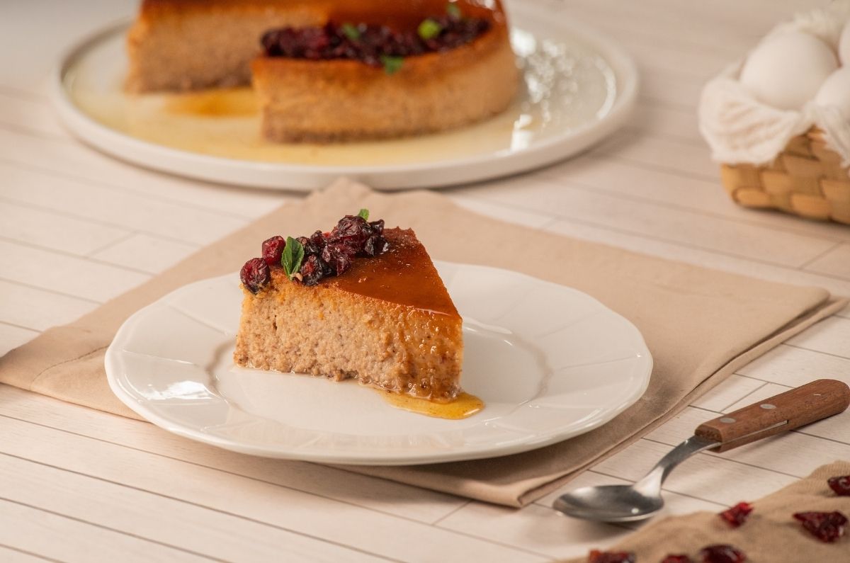 Flan napolitano de arándanos 0