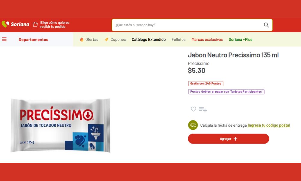 Jabón Precissimo Profeco