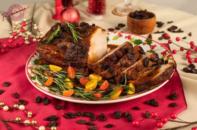 Receta de lomo de cerdo en salsa de pasitas y chipotle