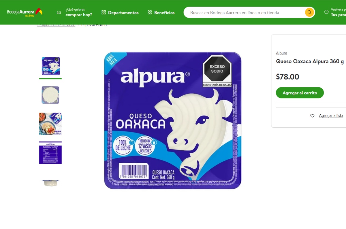 mejor queso oaxaca según profeco