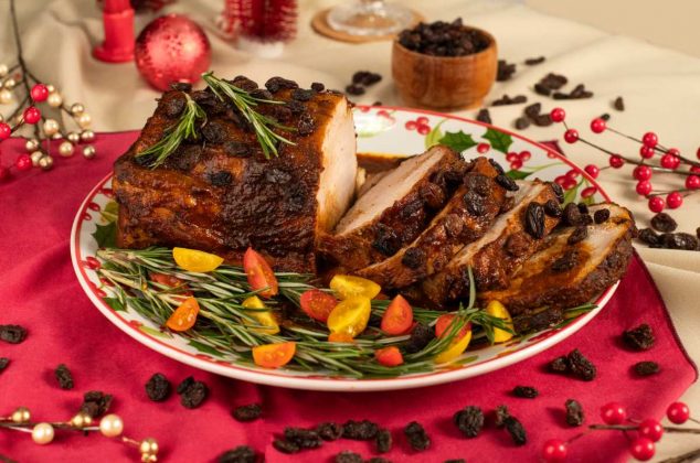 Receta de lomo de cerdo en salsa de pasitas y chipotle