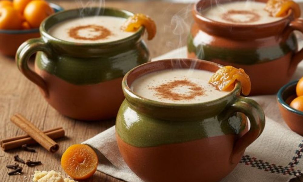 Receta de atole de tejocote y piloncillo