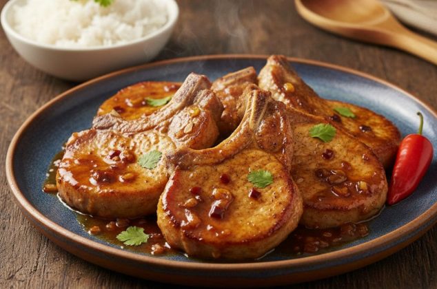 Receta de chuletas de puerco en salsa de tamarindo ¡con solo 7 ingredientes!