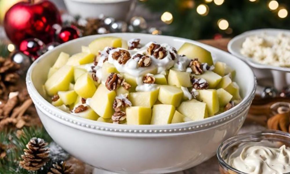 Receta de ensalada de manzana con cerezas