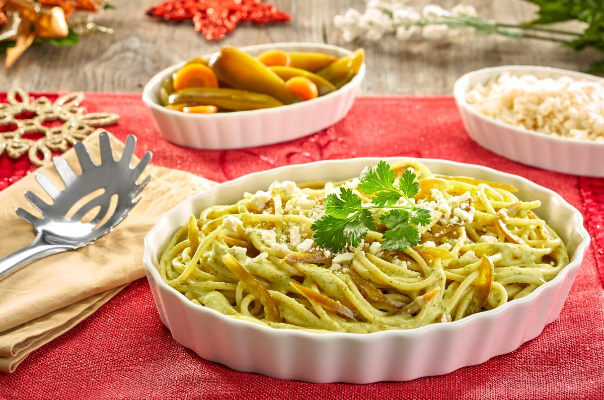 Espagueti rojo o verde