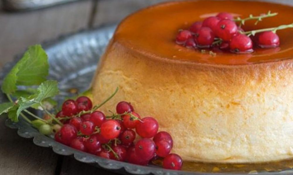 Receta de flan de queso