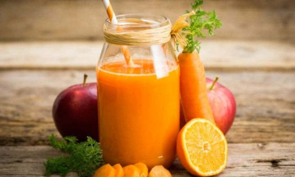 Receta de jugo de zanahoria, pera y mandarina