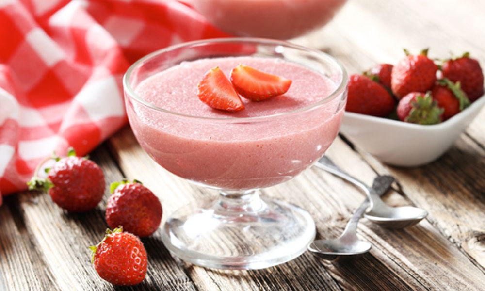 Receta de mousse de fresa y yogur