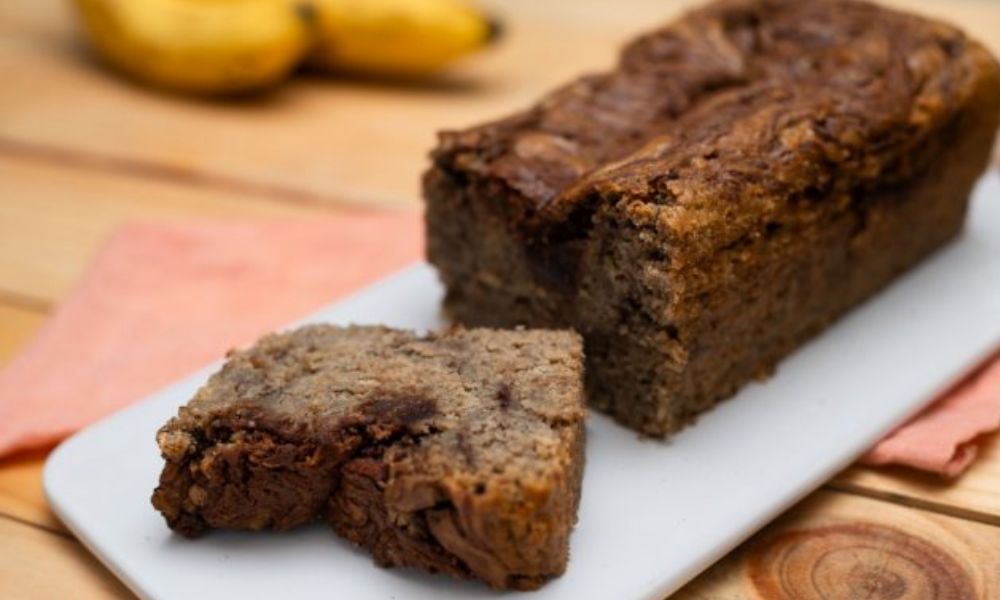 Receta de panqué de plátano con Nutella