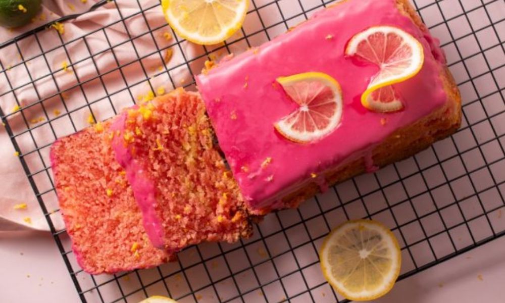 Receta de panqué rosa de limón