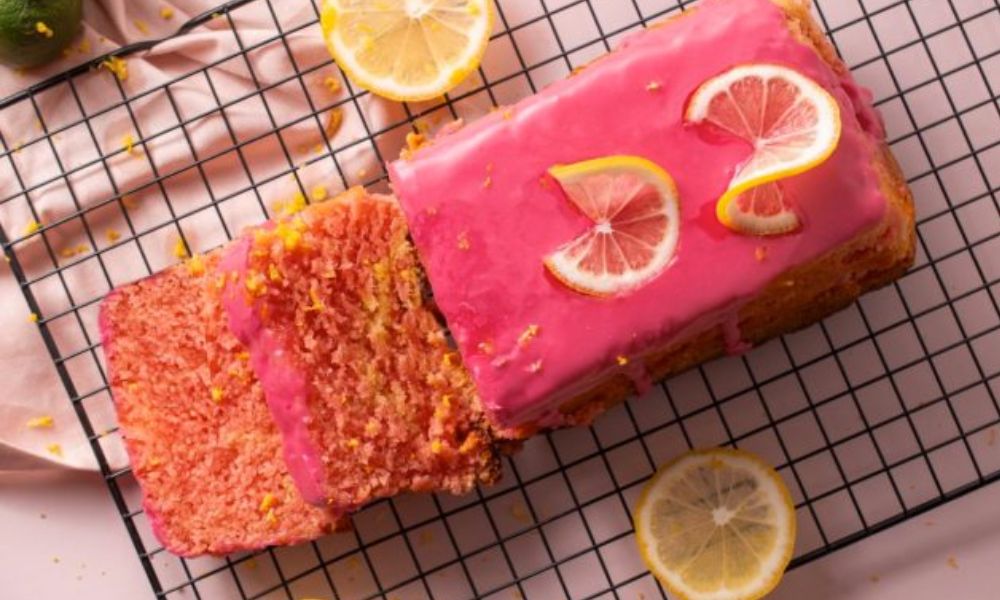 Receta de panqué rosa de limón