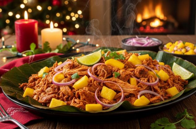 Receta de pavo pibil con frutas tropicales ¡con solo 8 ingredientes!