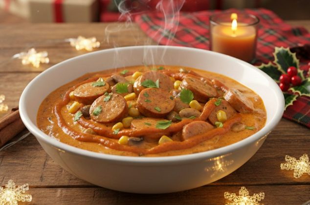 Receta de salchichas en crema de chipotle ¡en menos de 20 minutos!