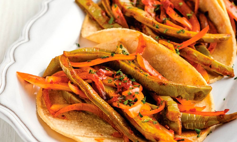 Receta de tacos de nopales adobados
