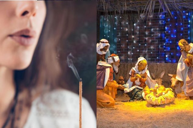 Esta es la poderosa razón por la que debes soplar incienso a tu nacimiento navideño, según la tradición