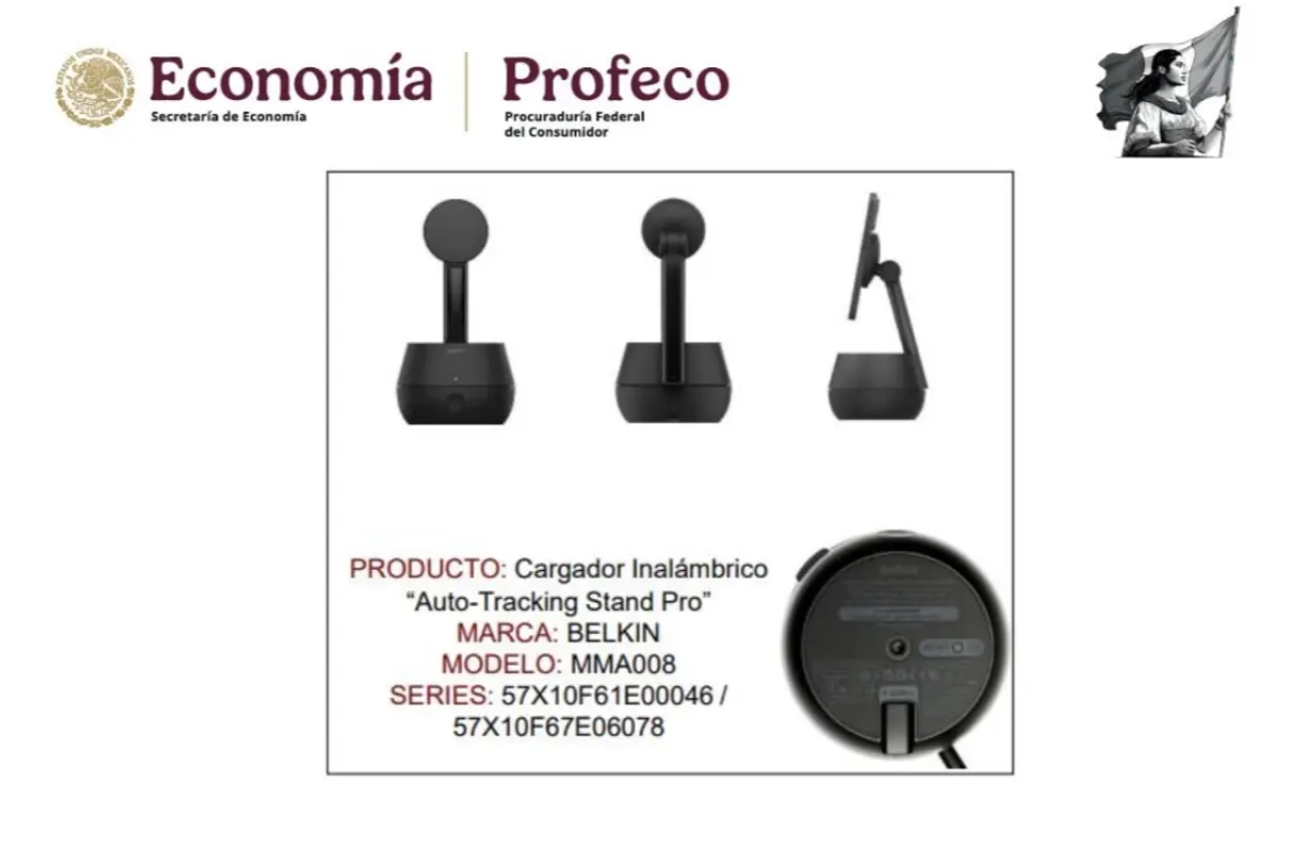 alerta por cargador inalámbrico profeco