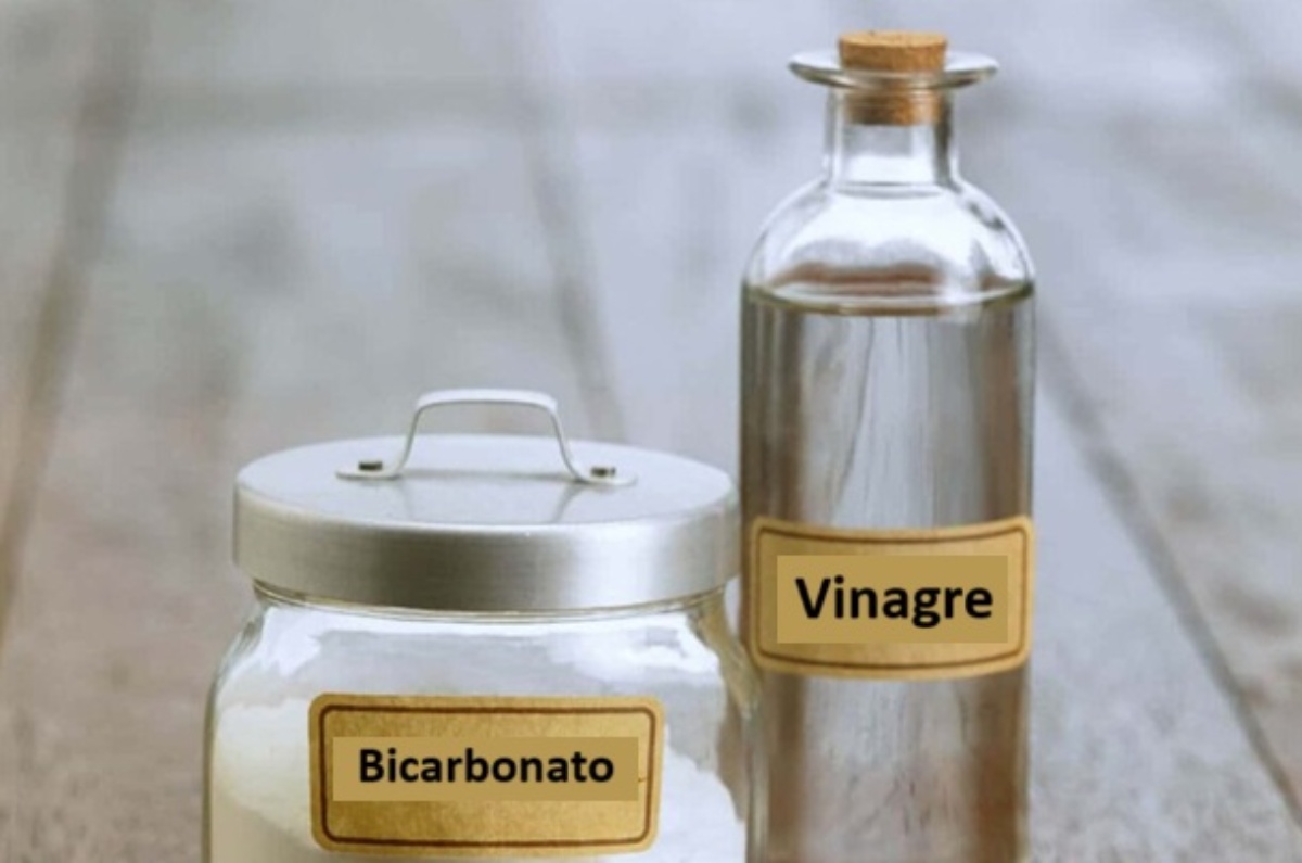 Bicarbonato y vinagre