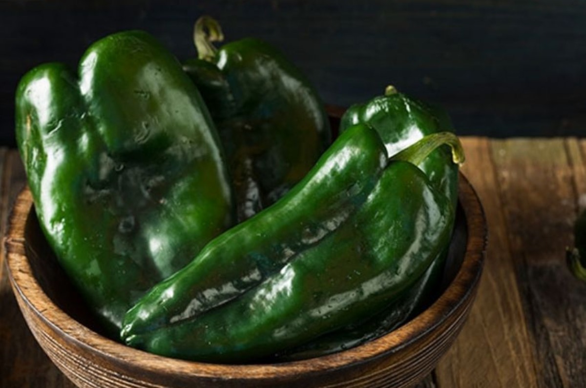 Chiles poblanos.