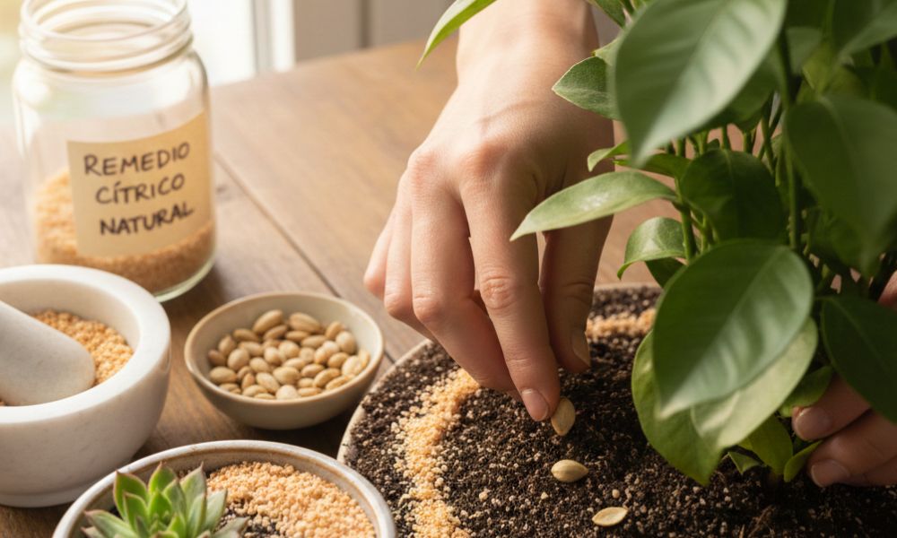 Cómo poner semillas de naranja en las plantas