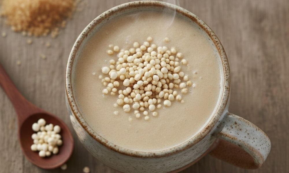 Cómo preparar atole de quinoa y vainilla