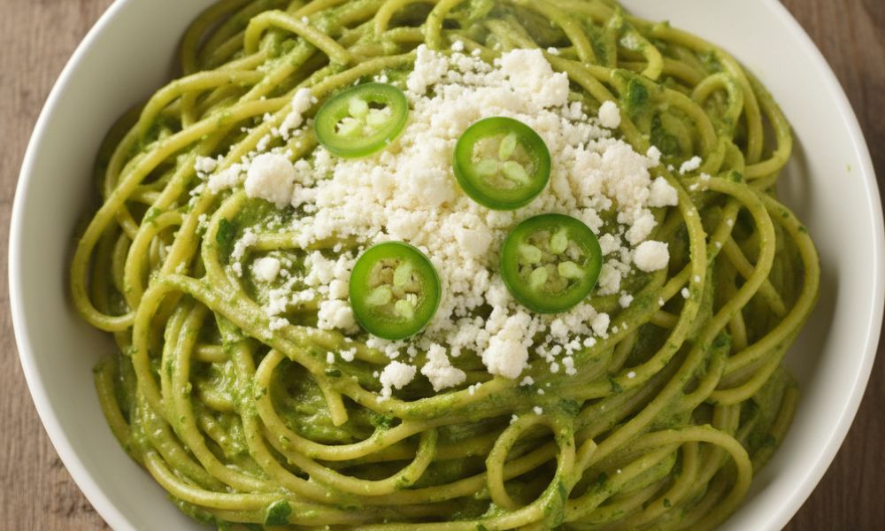Cómo preparar espagueti en salsa de jalapeño