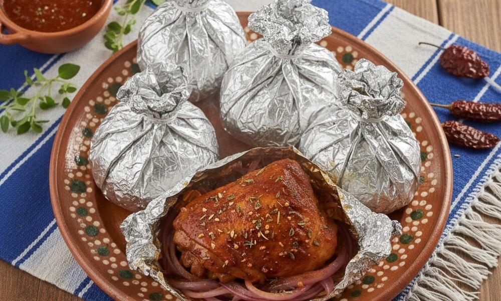 Cómo preparar mixiotes de pollo a la cerveza