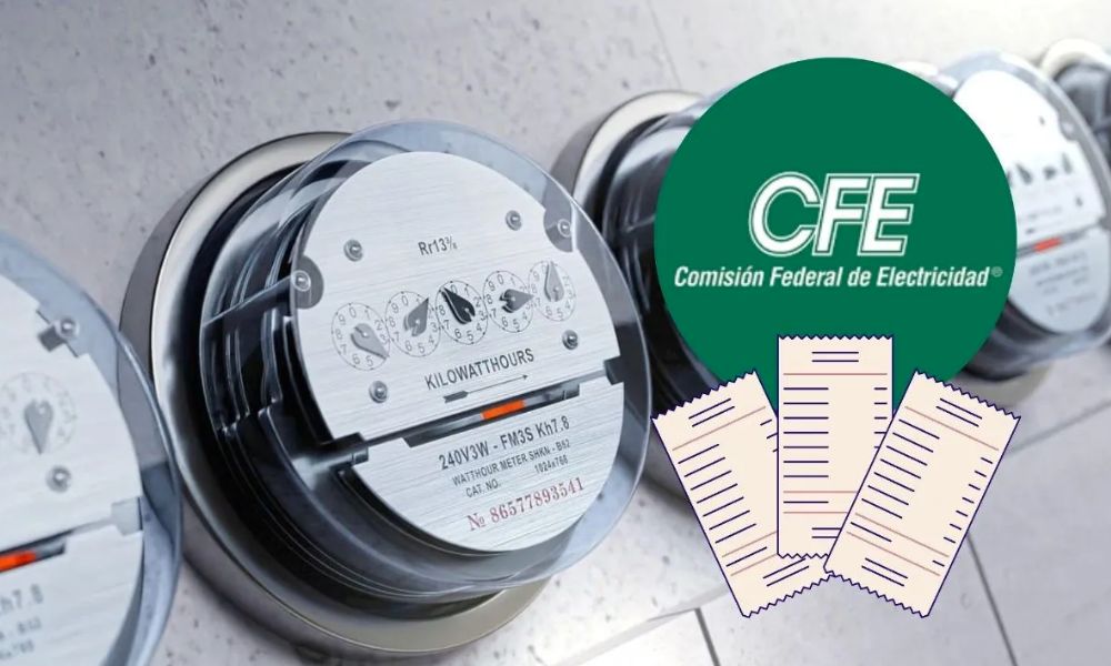 Medidor de luz CFE dañado