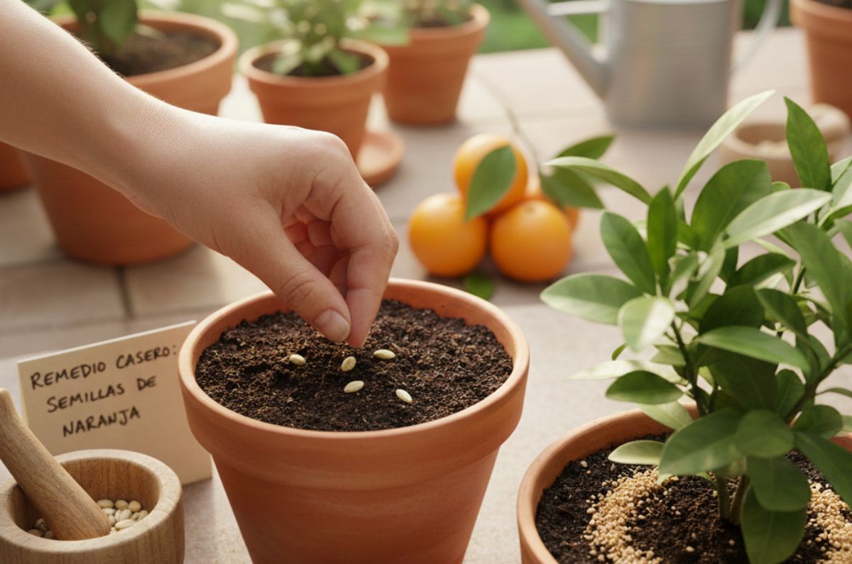 Para qué sirve poner semillas de naranja en las plantas