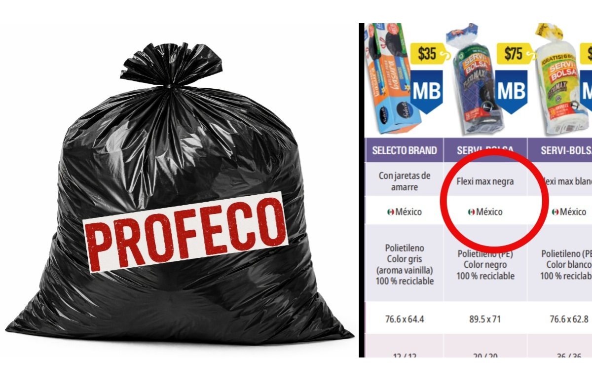 peores bolsas de basura profeco