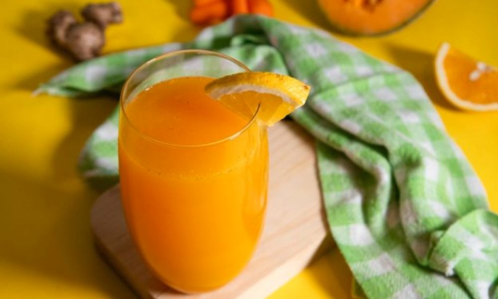 Receta de agua de melón, zanahoria, naranja y jengibre