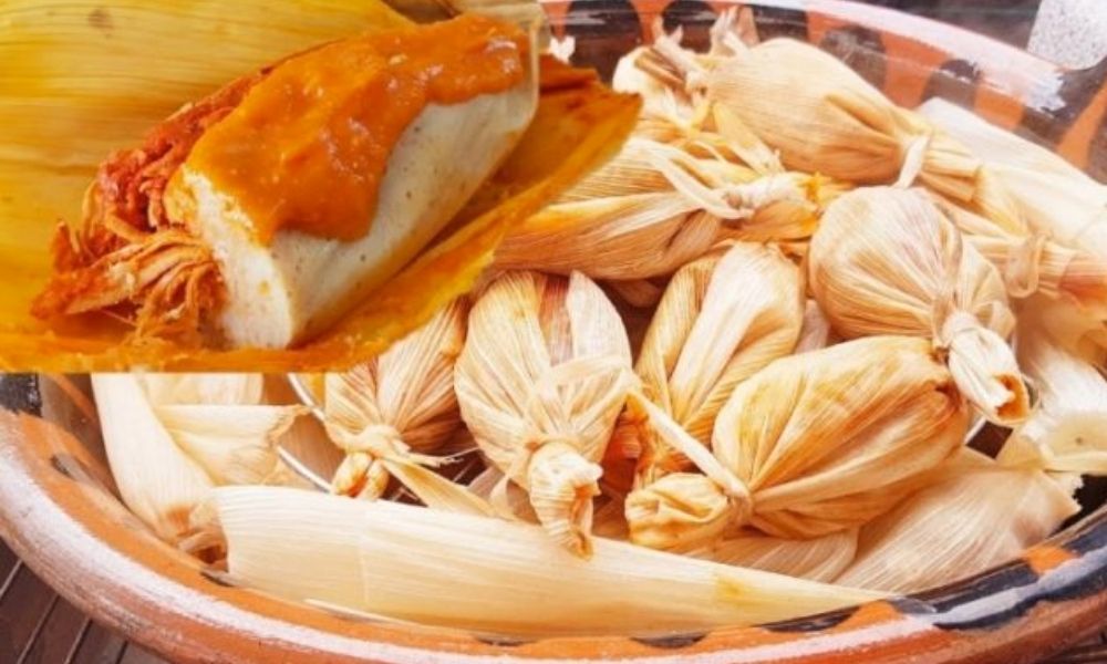 Receta de chanchamitos, tamales de elote con carne de puerco