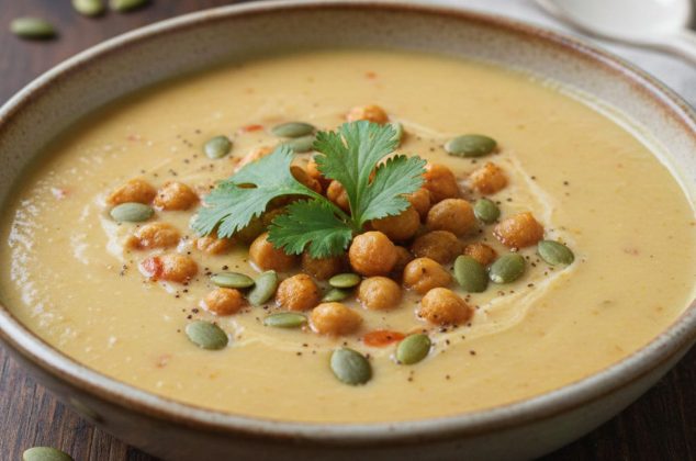 Receta de crema de garbanzos y jengibre ¡en menos de 30 minutos!