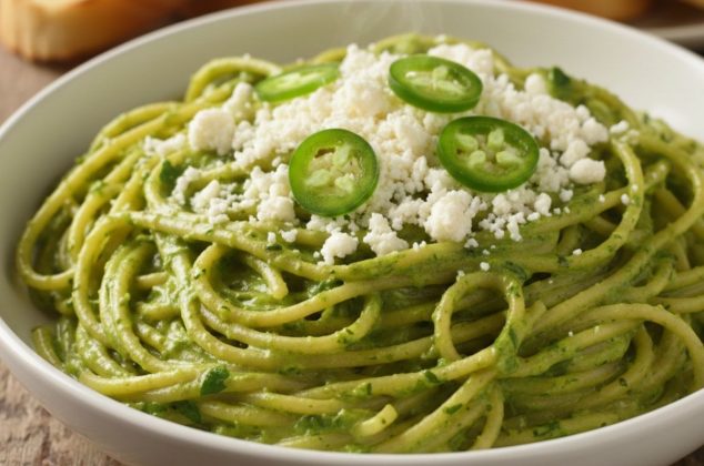 Receta de espagueti en salsa de jalapeño ¡en menos de 20 minutos!