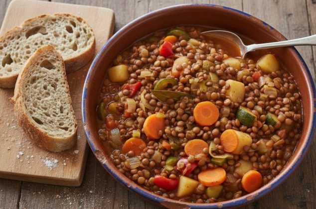 Receta de lentejas a la jardinera ¡en solo 6 pasos!