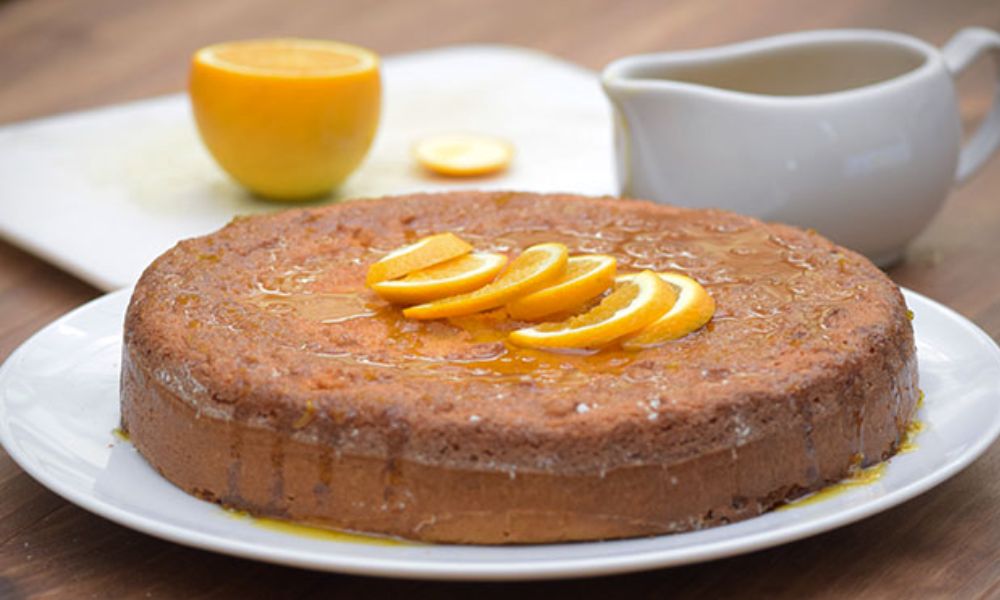 Receta de pastel de almendras con miel de naranja