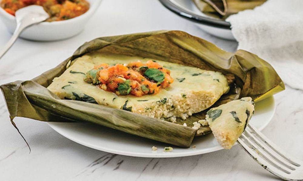 Receta de tamales oaxaqueños de espinacas con requesón
